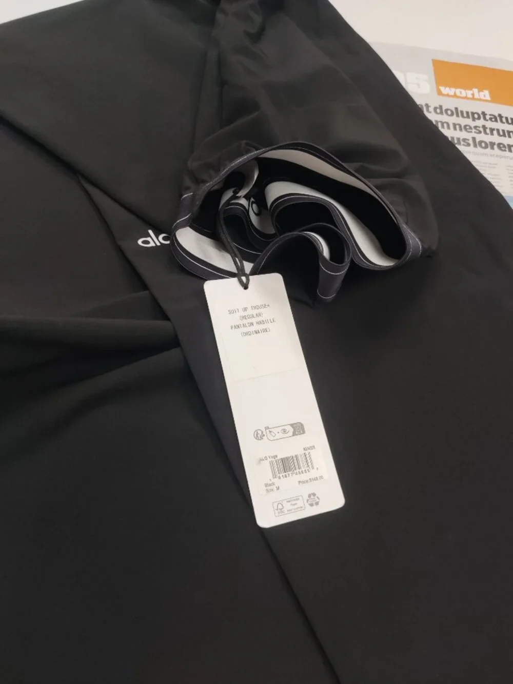 NWT Alo Yoga Suit Up Trouser Black Regular 30